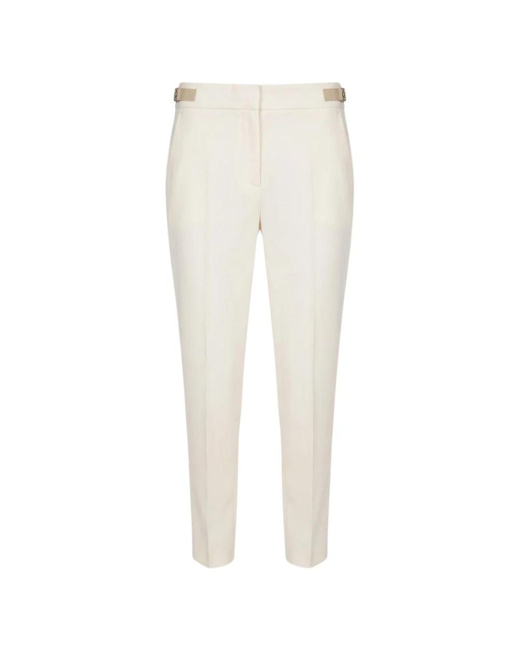 Max Mara White Slim-Fit Trousers