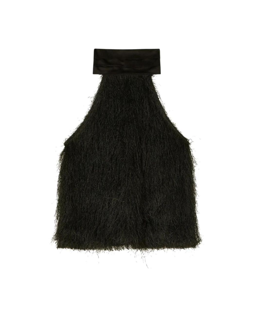 Patrizia Pepe Black Sleeveless Tops