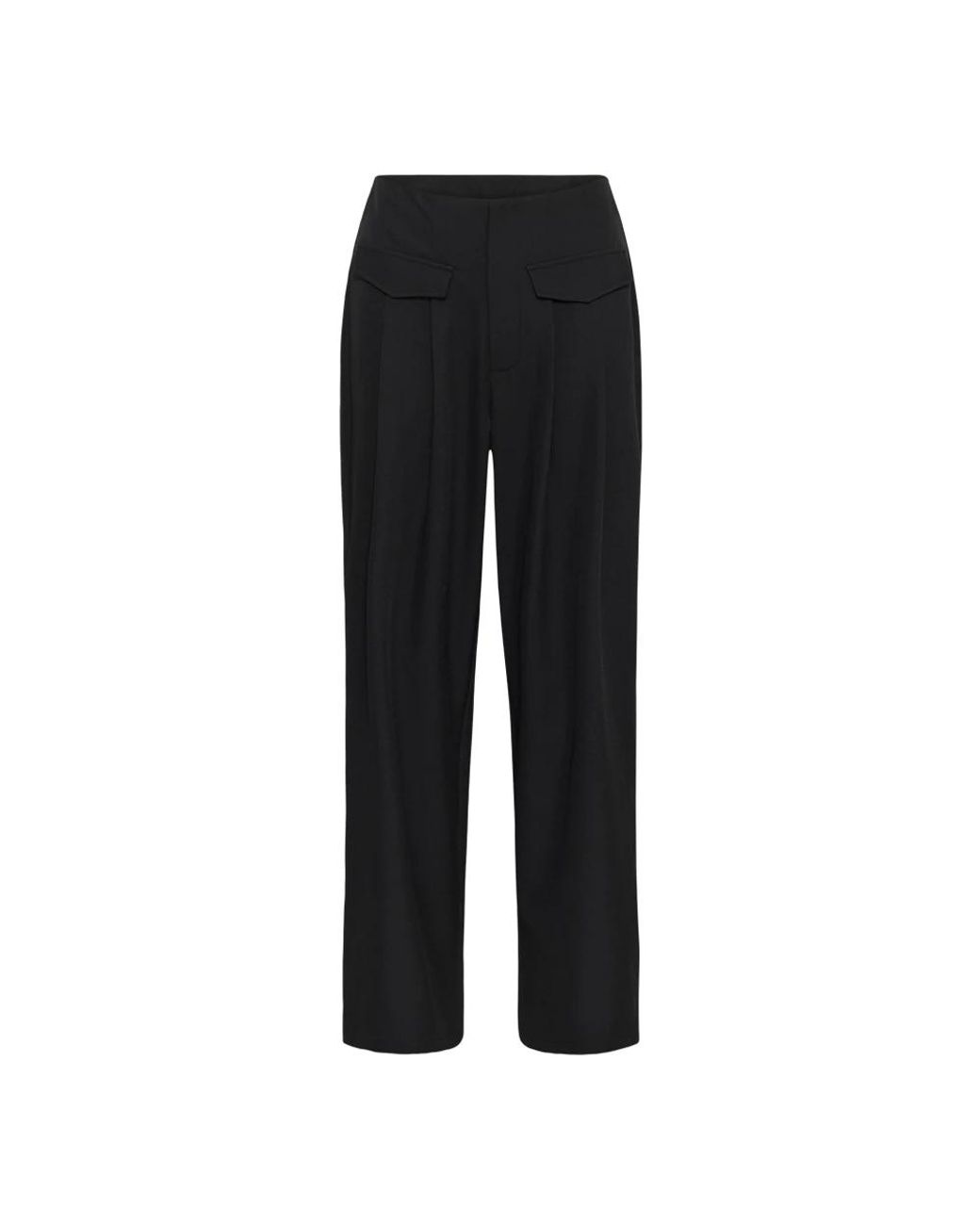 Kaffe Wijde Broek in het Black