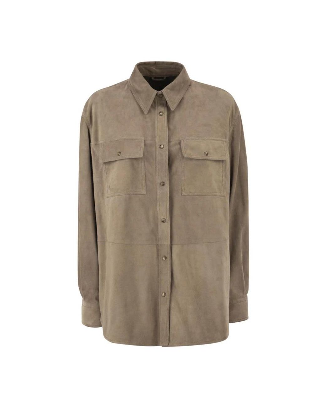 Brunello Cucinelli Brown Shirts