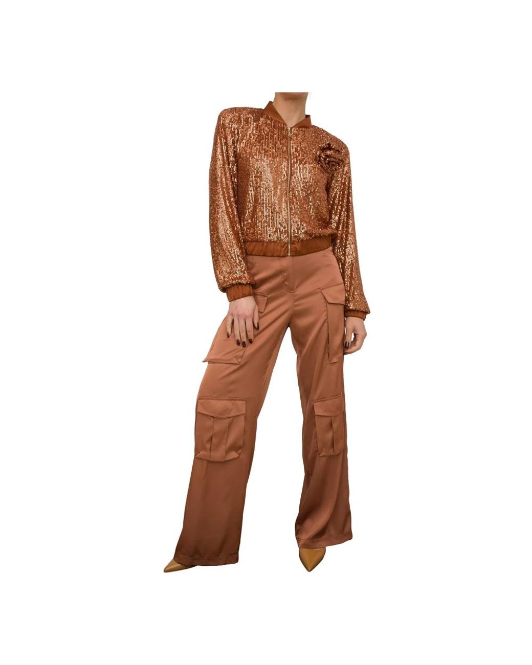 Blugirl Blumarine Brown Straight Trousers