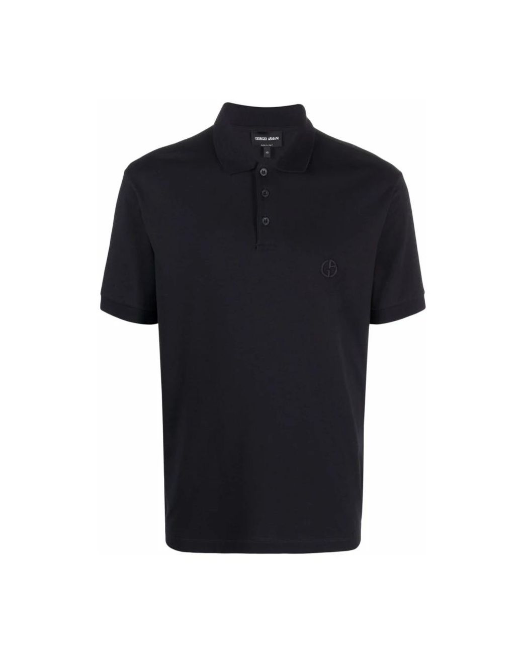 Giorgio Armani Black Polo Shirts for men