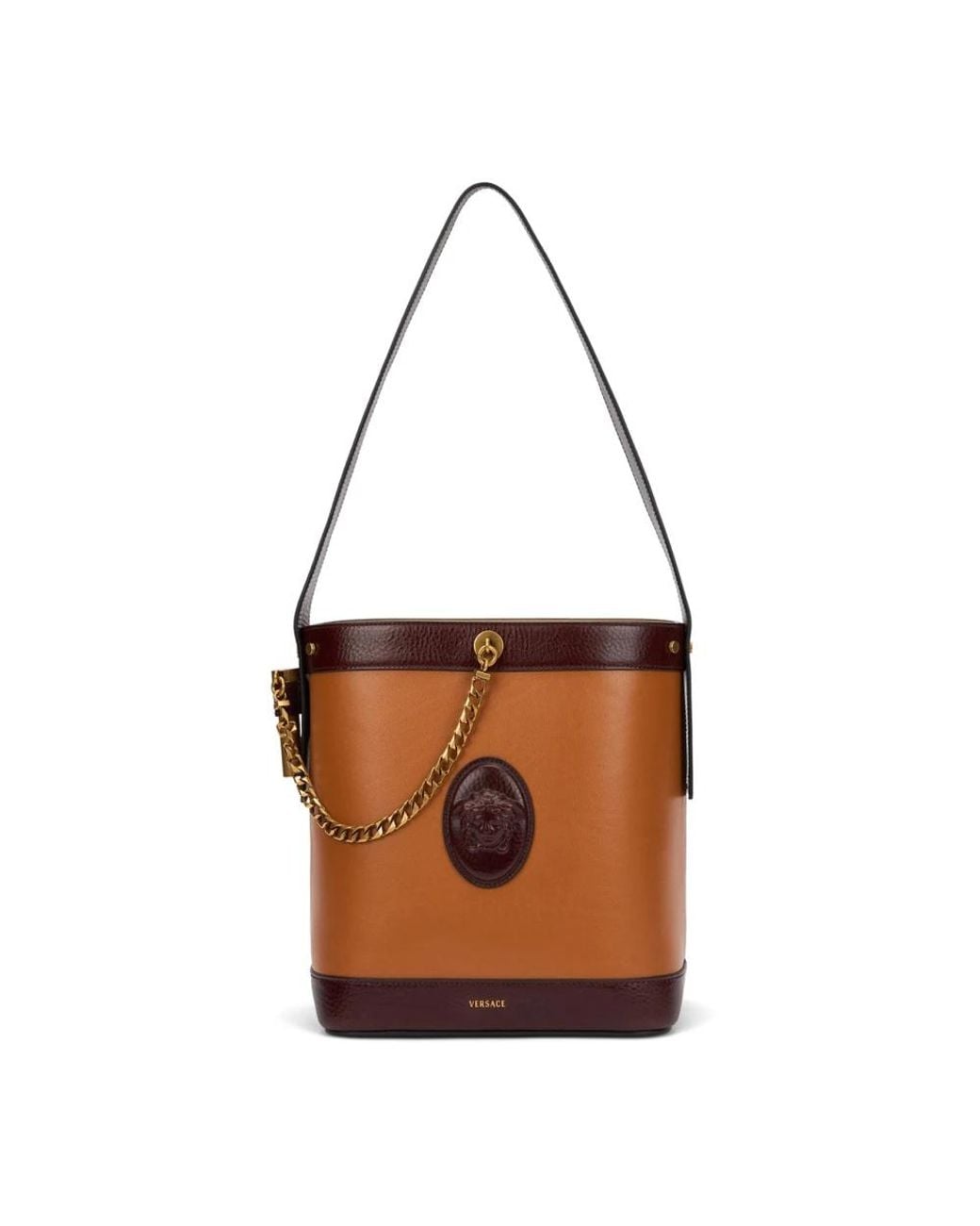 Versace Brown Bucket Bags