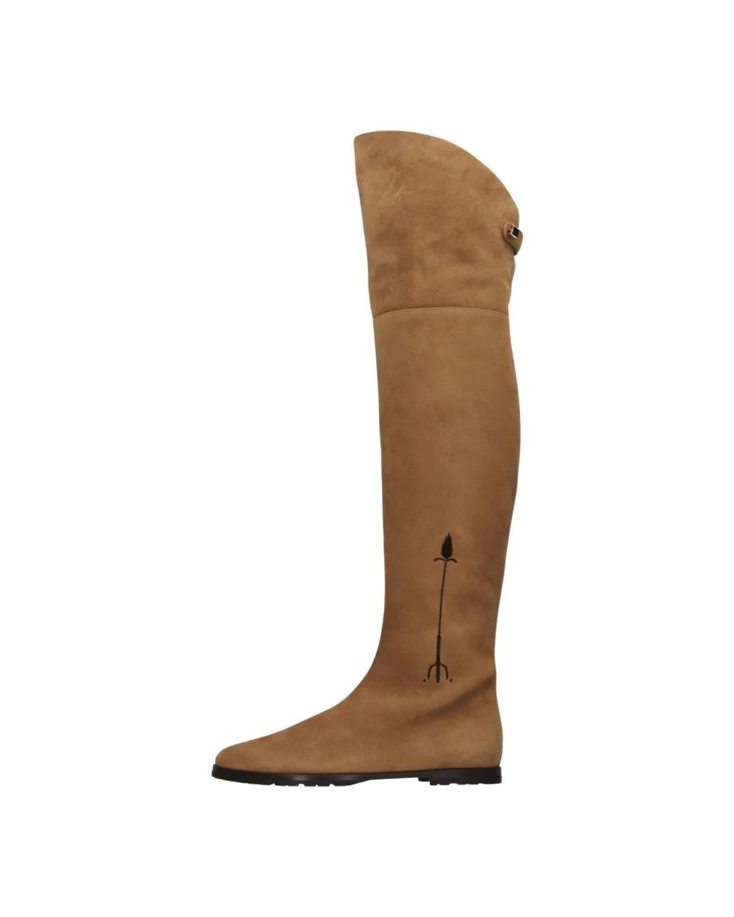 Maison Skorpios Brown Over-The-Knee Boots