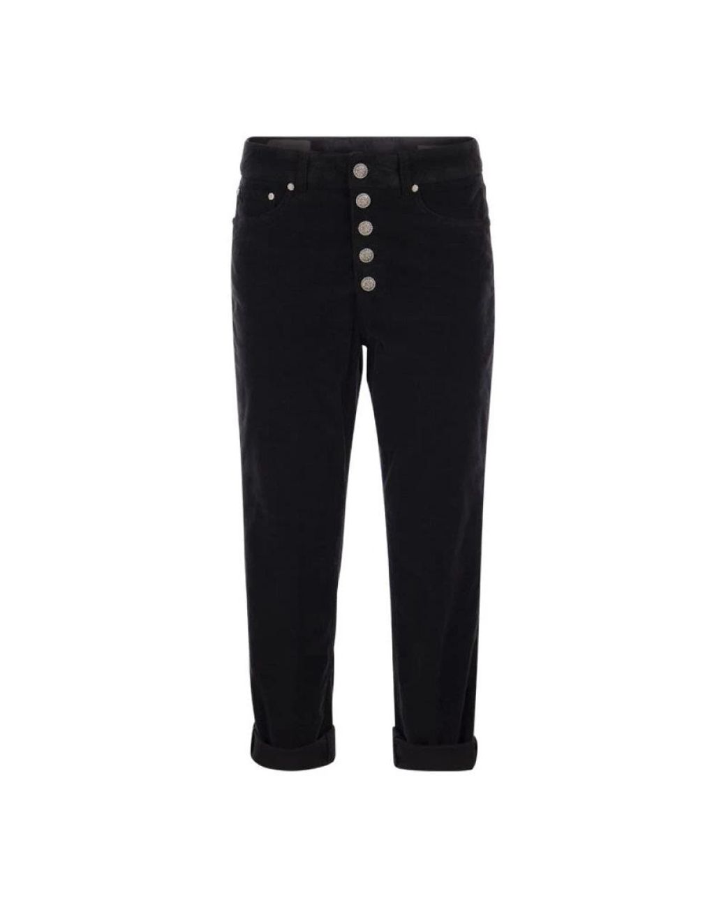 Dondup Black Cropped Jeans