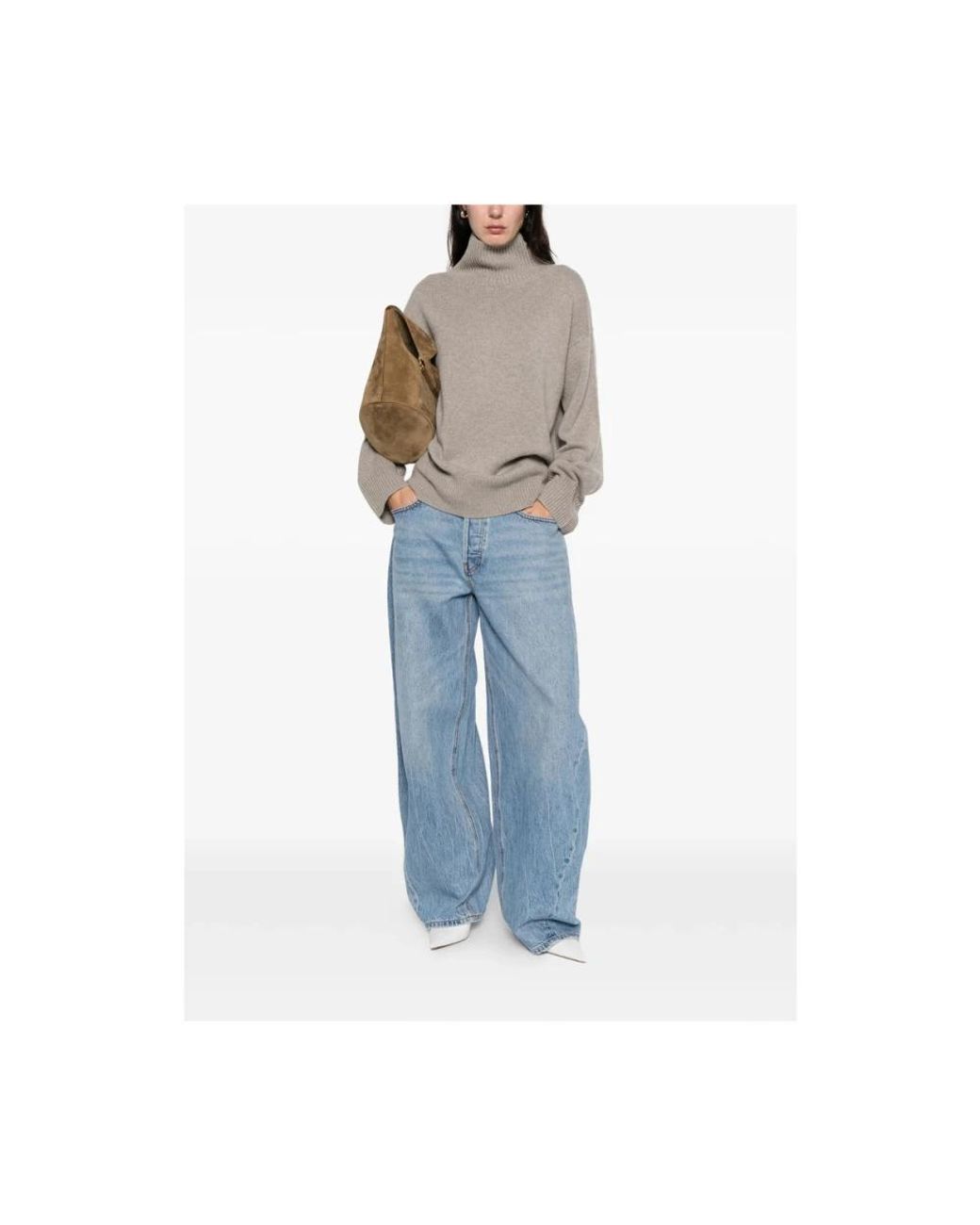 Soft Goat Gray Rollkragenpullover