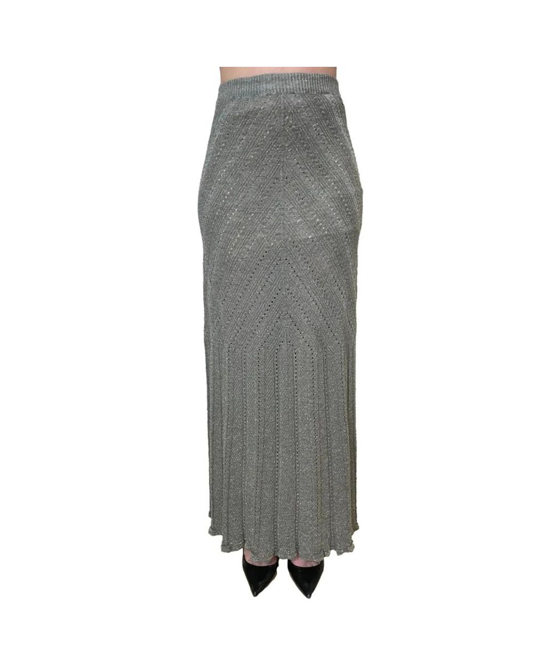Twinset Gray Maxi Skirts