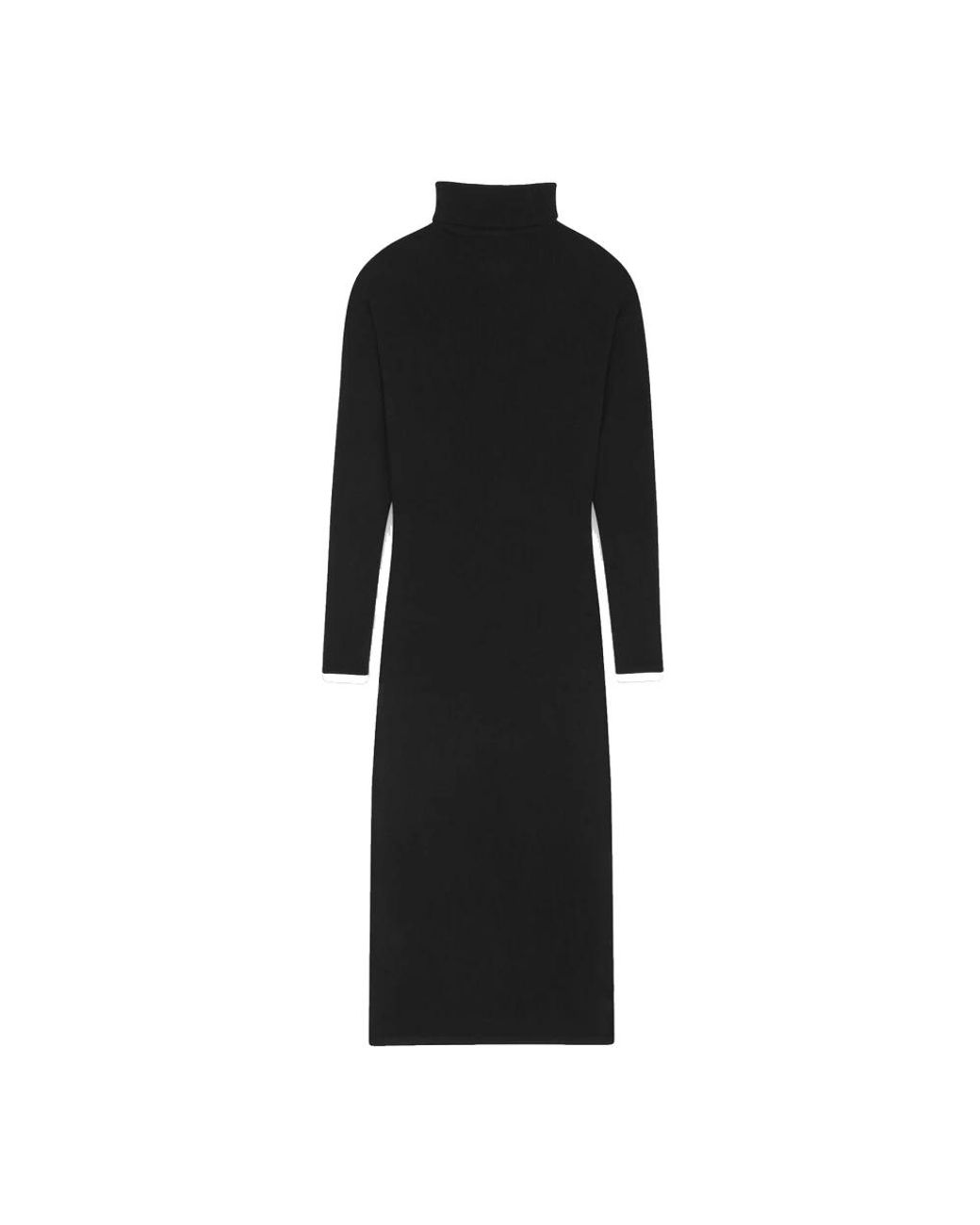 Saint Laurent Black Knitted Dresses