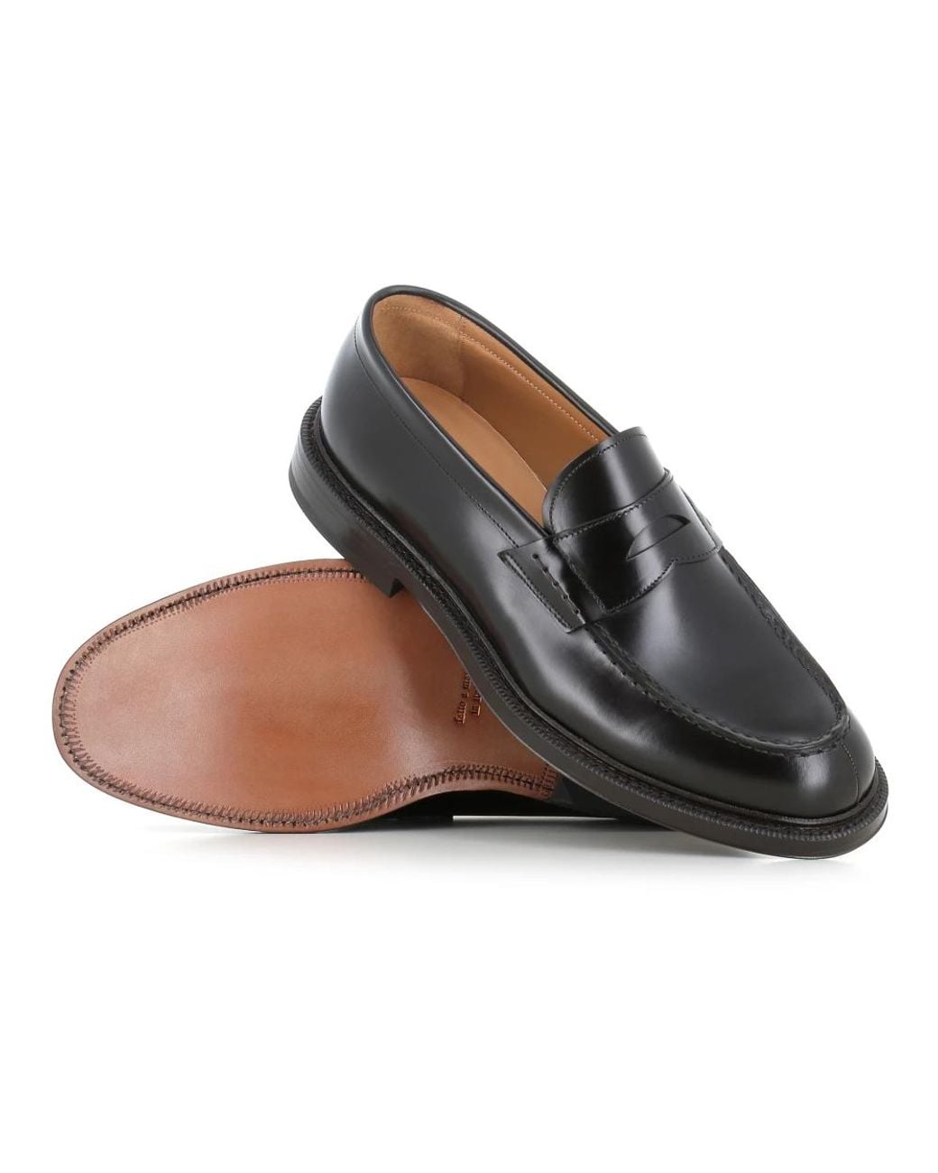 Green George Black Loafers for men