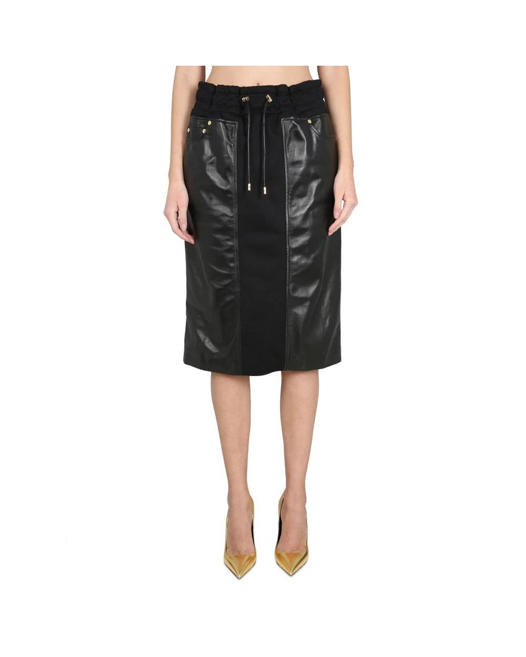 Tom Ford Plonge & Silk Blend Fleece Jogging Rok in het Black