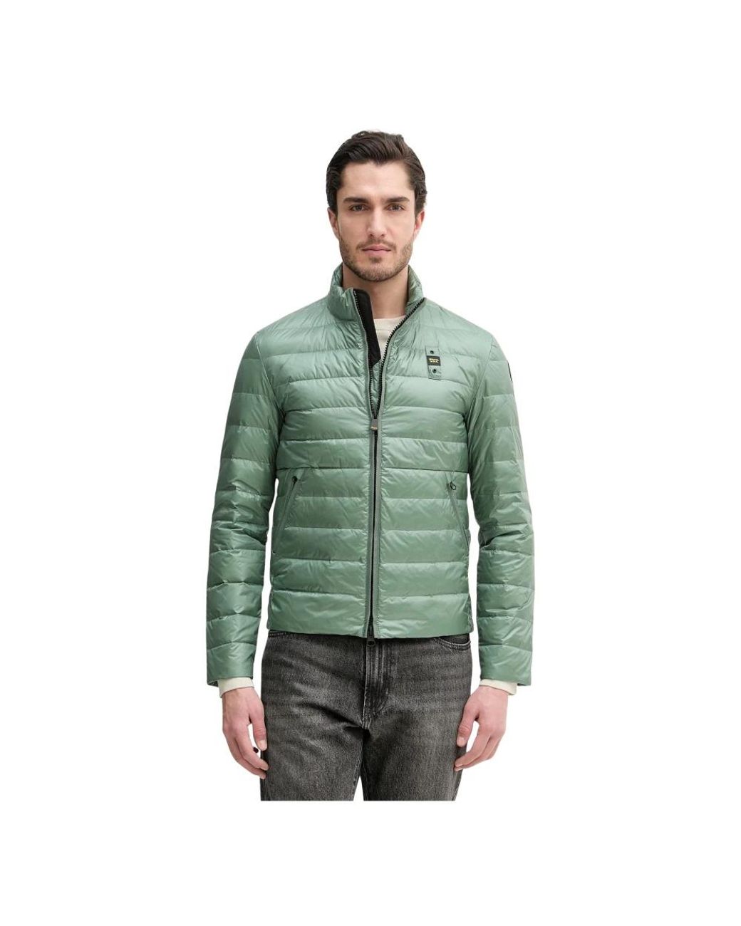 Blauer Jassen ,Groen ,Leer Austin Down Jacket in het Green voor heren