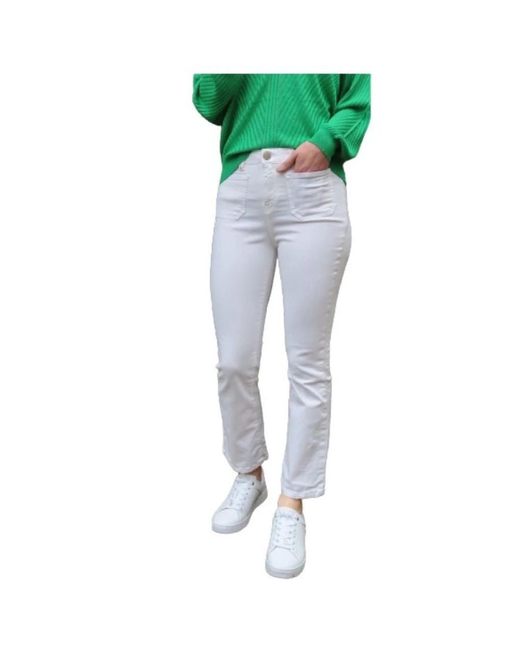 Islow Green Cropped Trousers