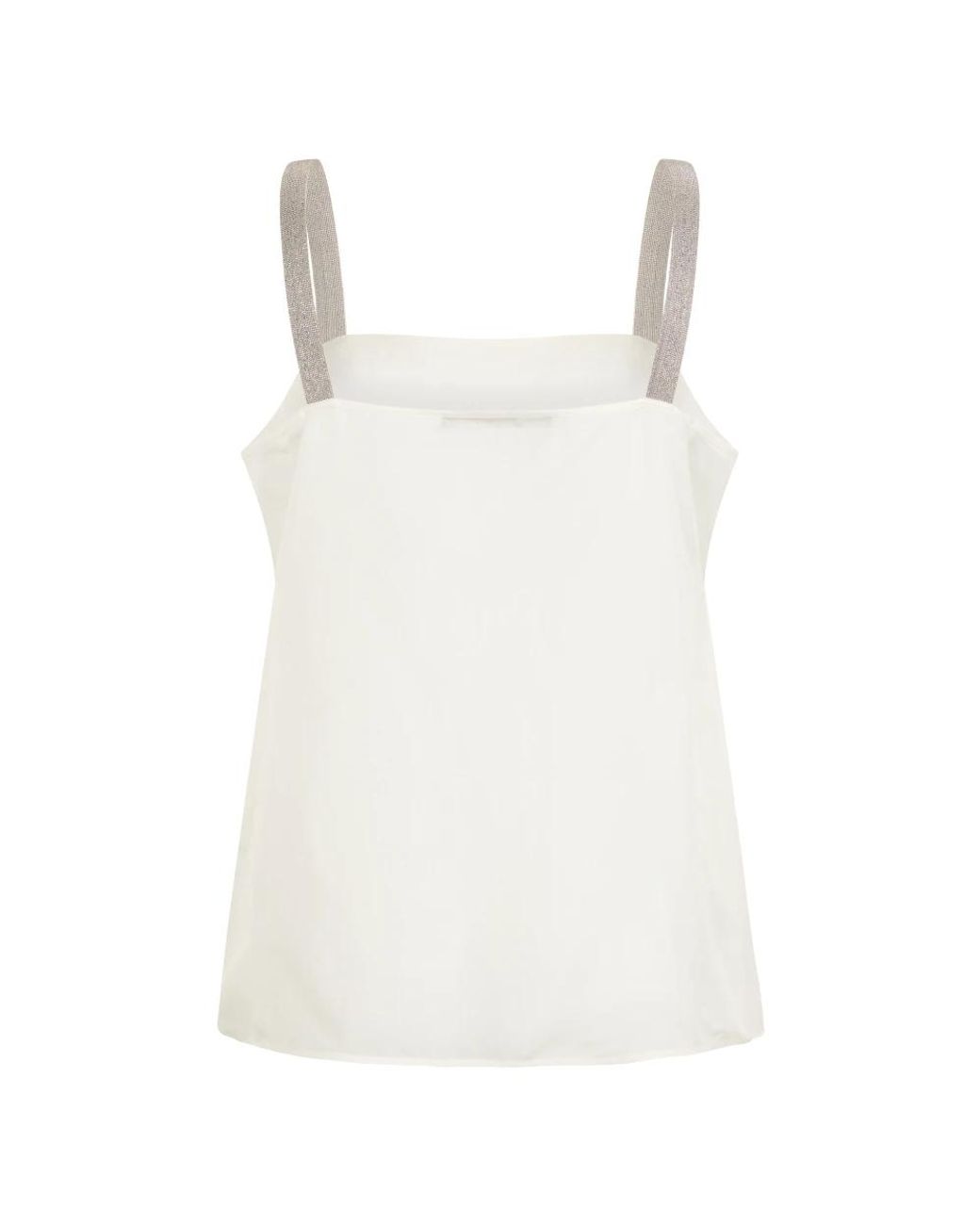 Fabiana Filippi White Sleeveless Tops