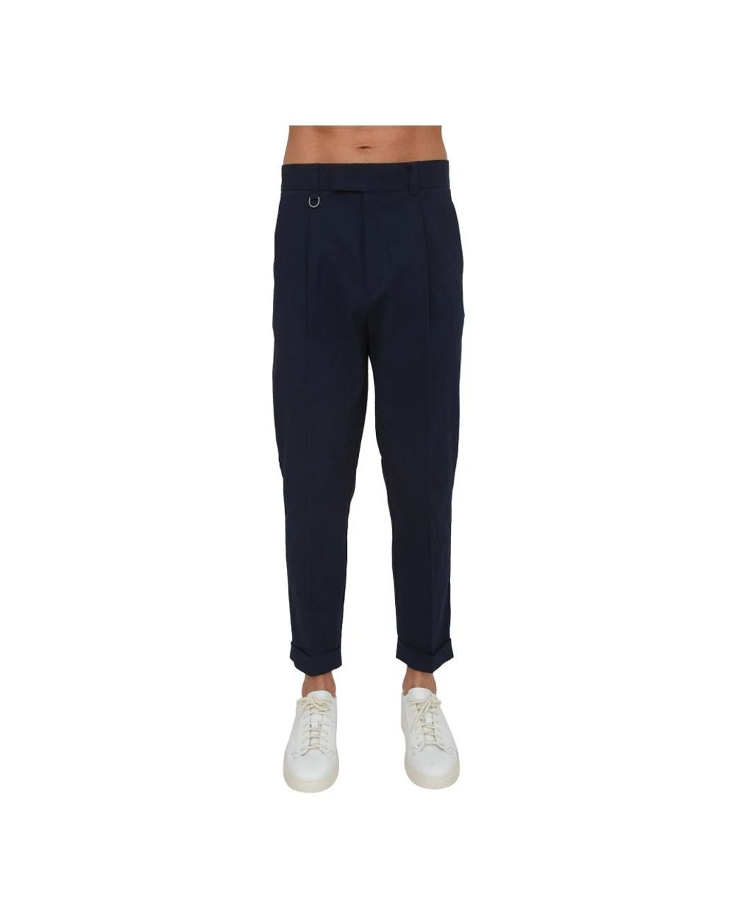Paolo Pecora Blue Suit Trousers for men