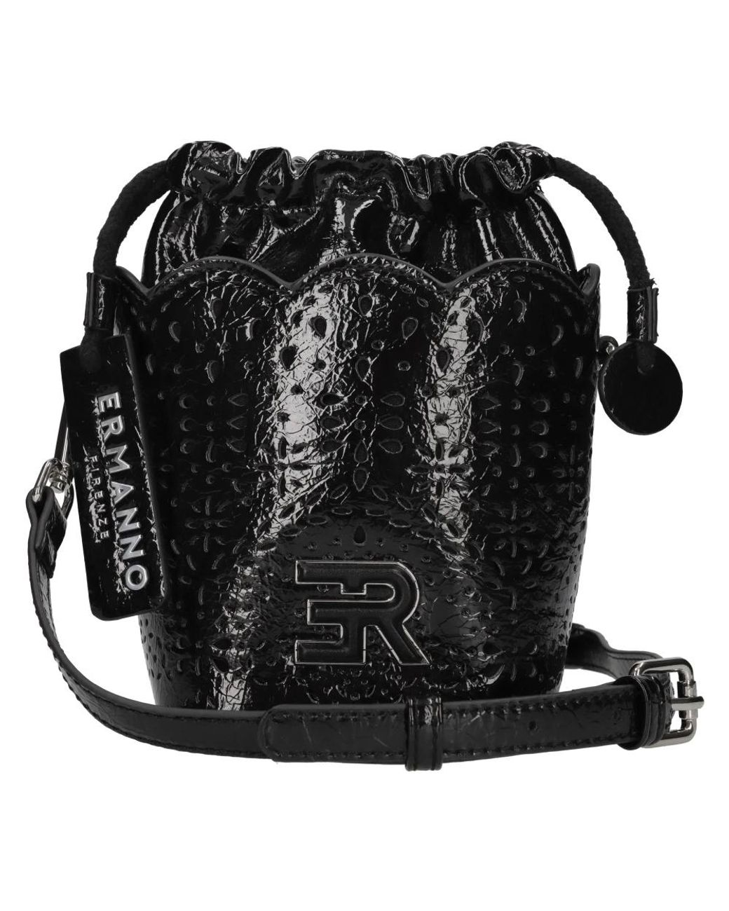 Ermanno Scervino Black Bucket Bags