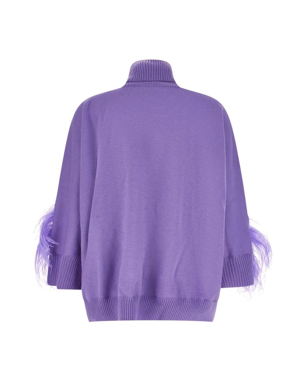 Alberta Ferretti Purple Turtlenecks