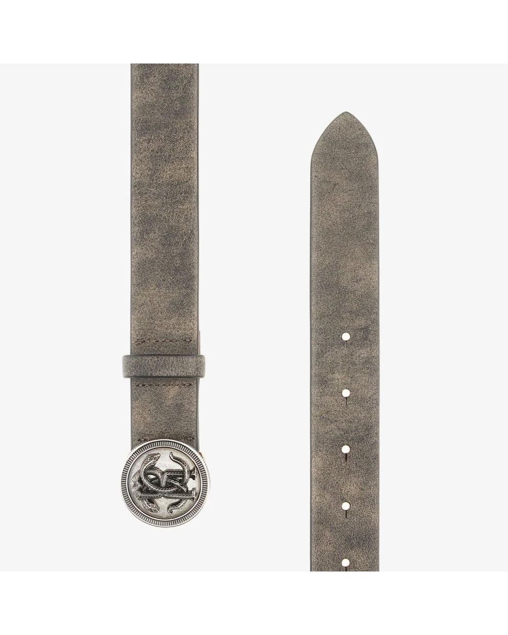 Roberto Cavalli White Belts for men