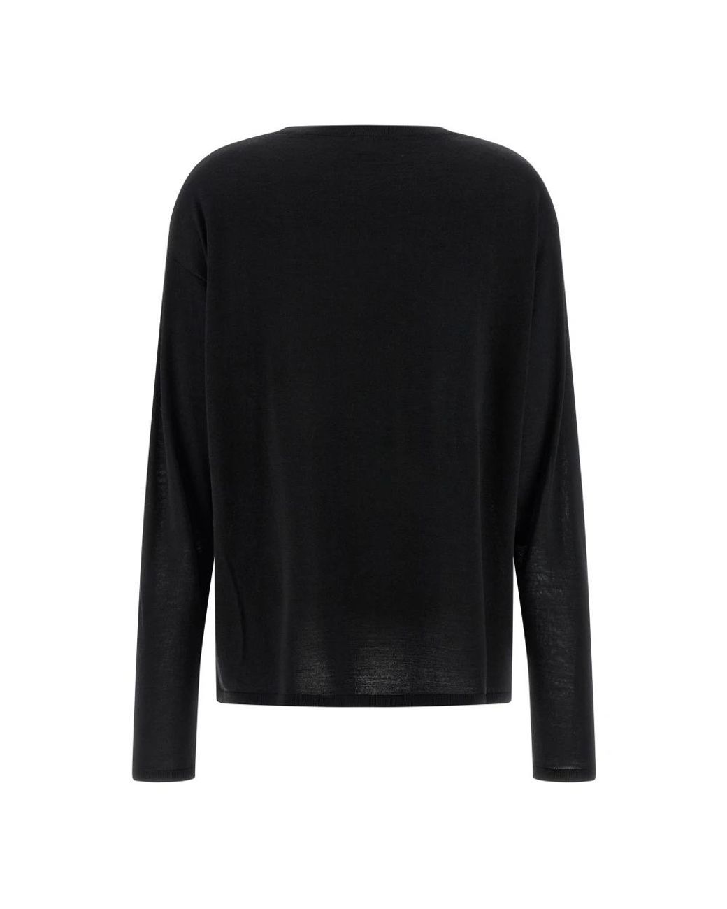 Totême  Black Round-Neck Knitwear