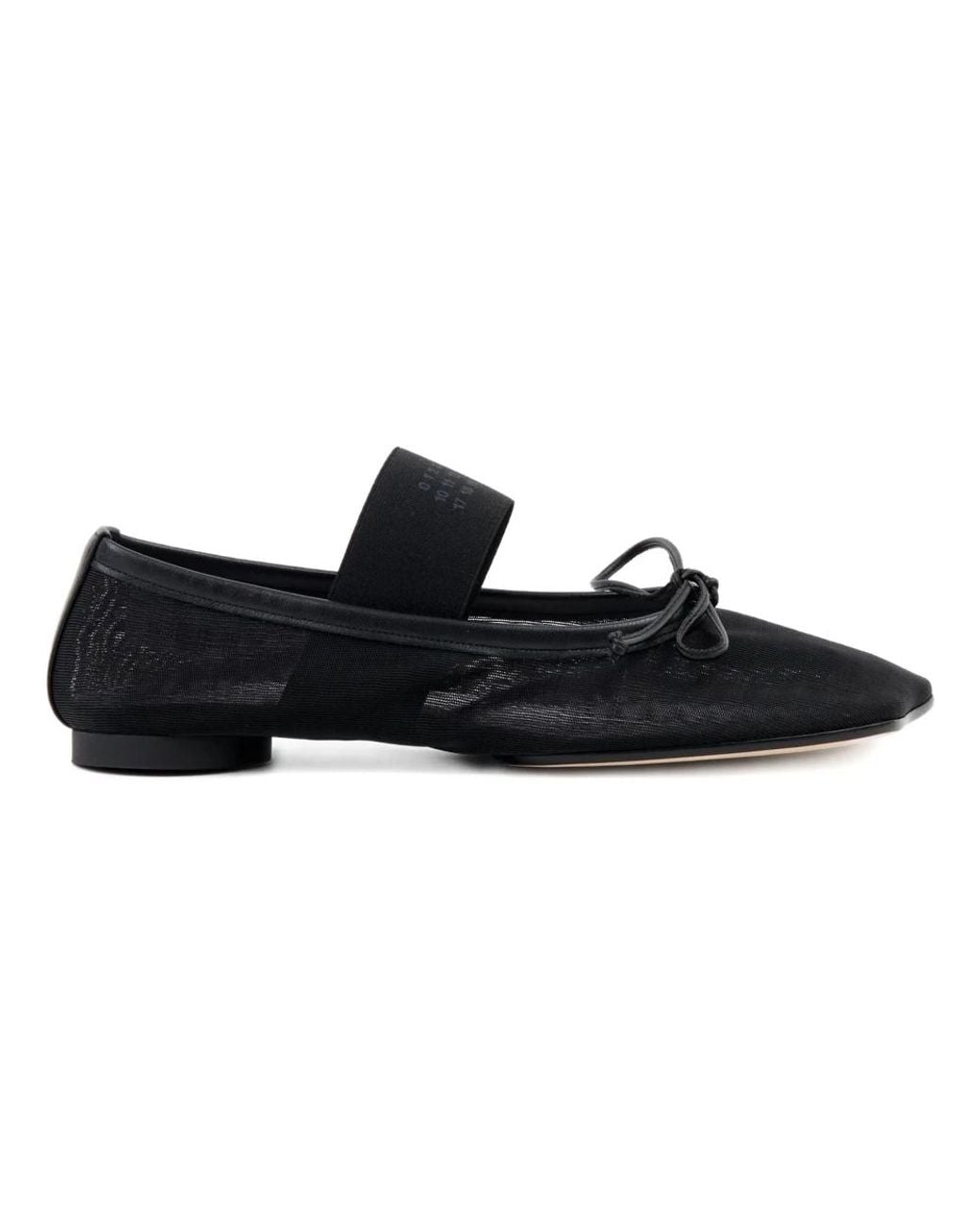 MM6 by Maison Margiela Black Ballerina Shoes