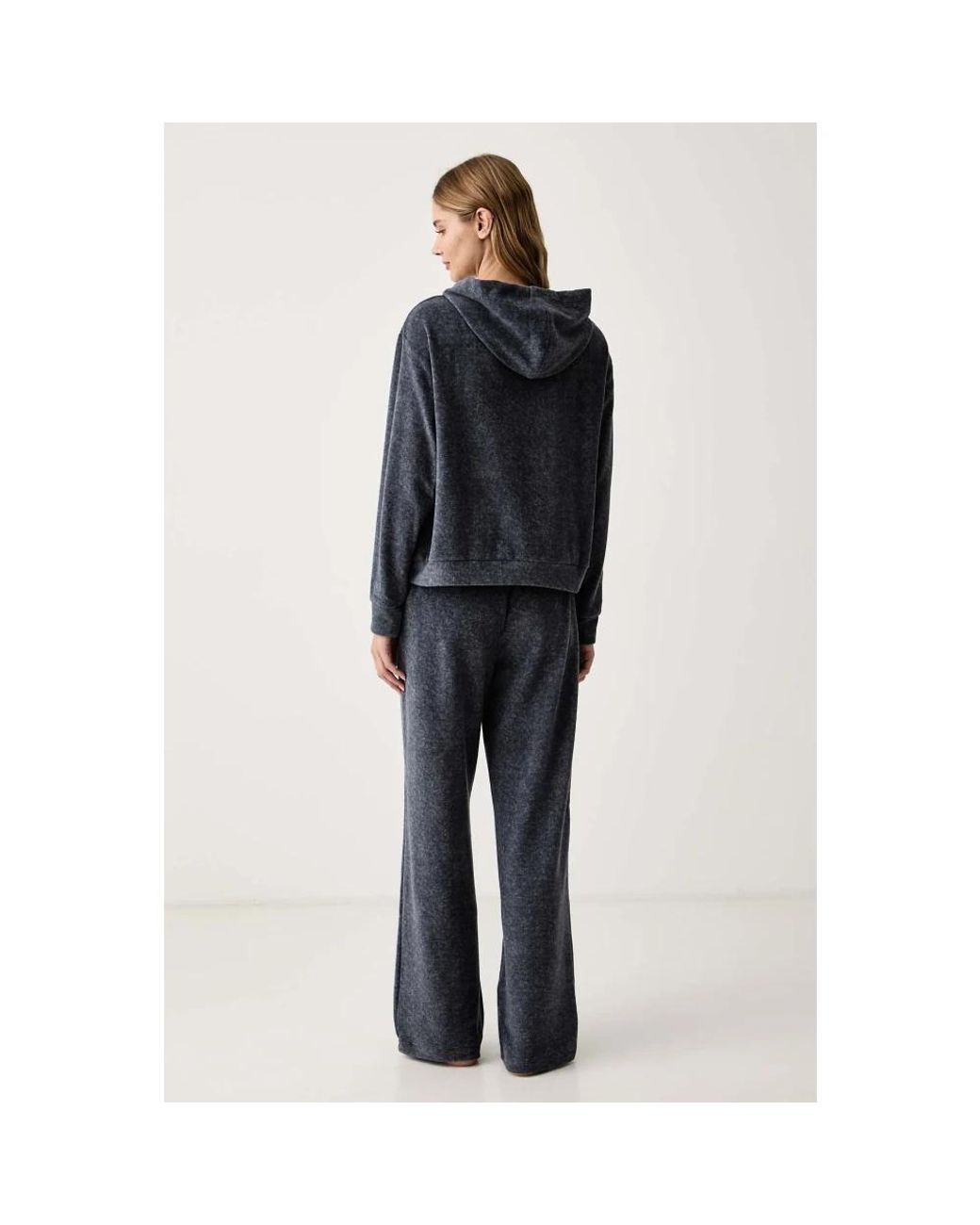 DKNY Black Fleece-Pyjama-Set
