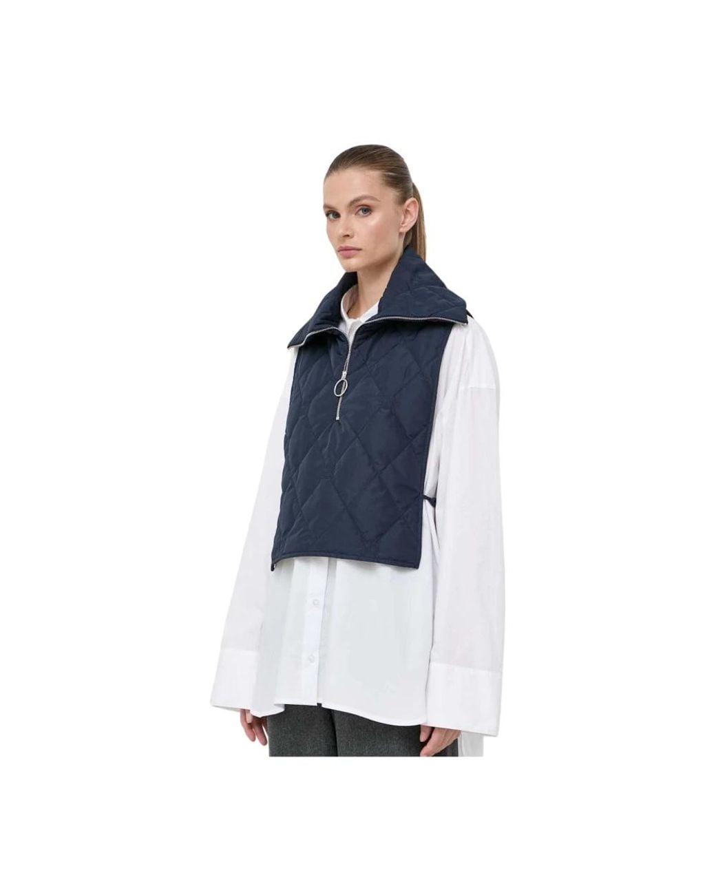 Beatrice B. Gewatteerd Vest in het Blue