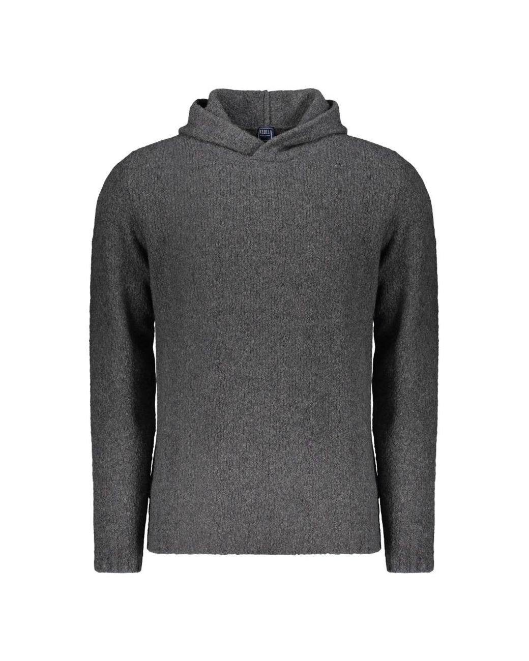 Fedeli Hoodies & Sweatvesten ,Grijs ,Kasjmier Grijze Hoodie in het Gray voor heren