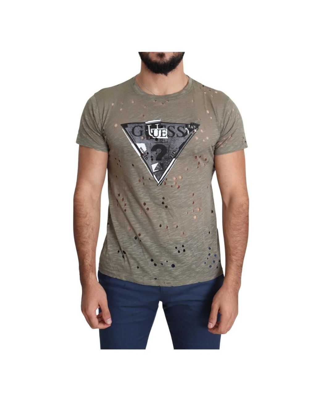 Guess Gray T-Shirts for men