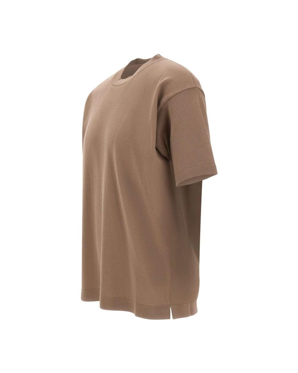 Kangra Brown Round-Neck Knitwear for men