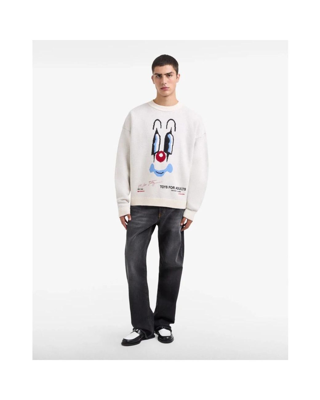 Gcds Clown Pullover in White für Herren