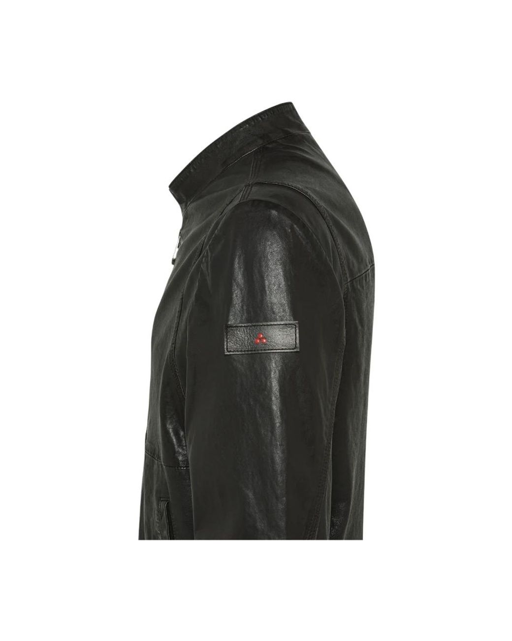 Peuterey Black Leather Jackets for men