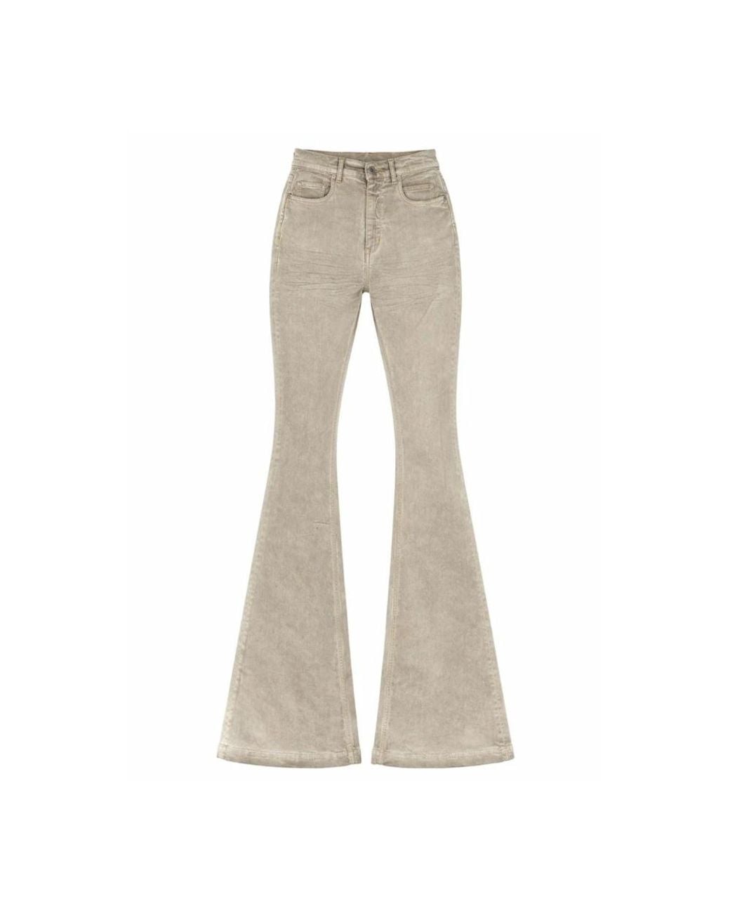 Rick Owens Gray Flare Jeans