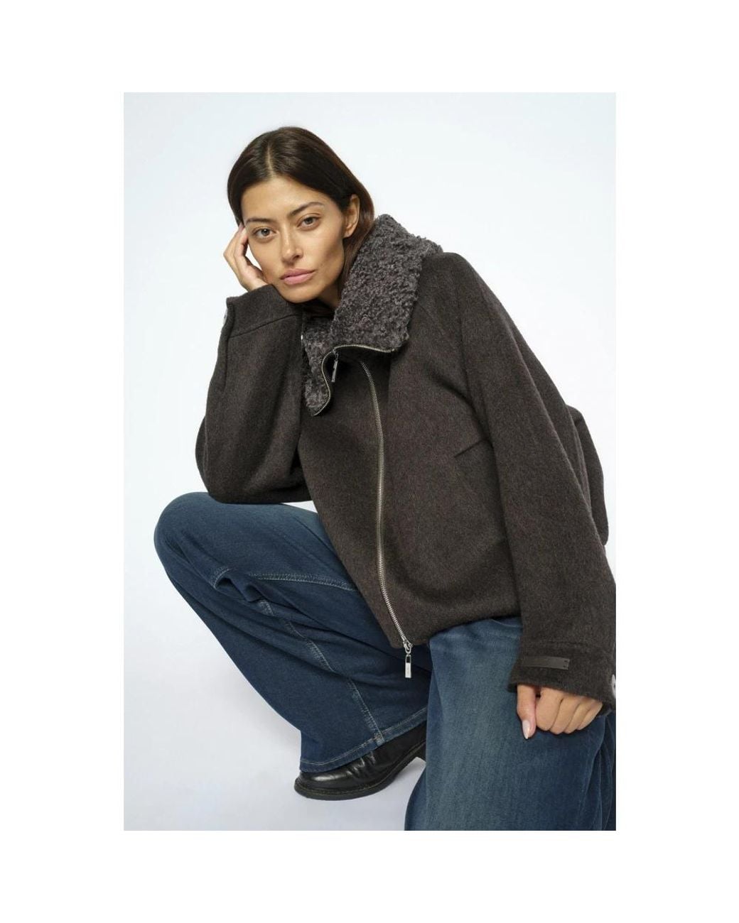 Mos Mosh Black Faux Fur & Shearling Jackets