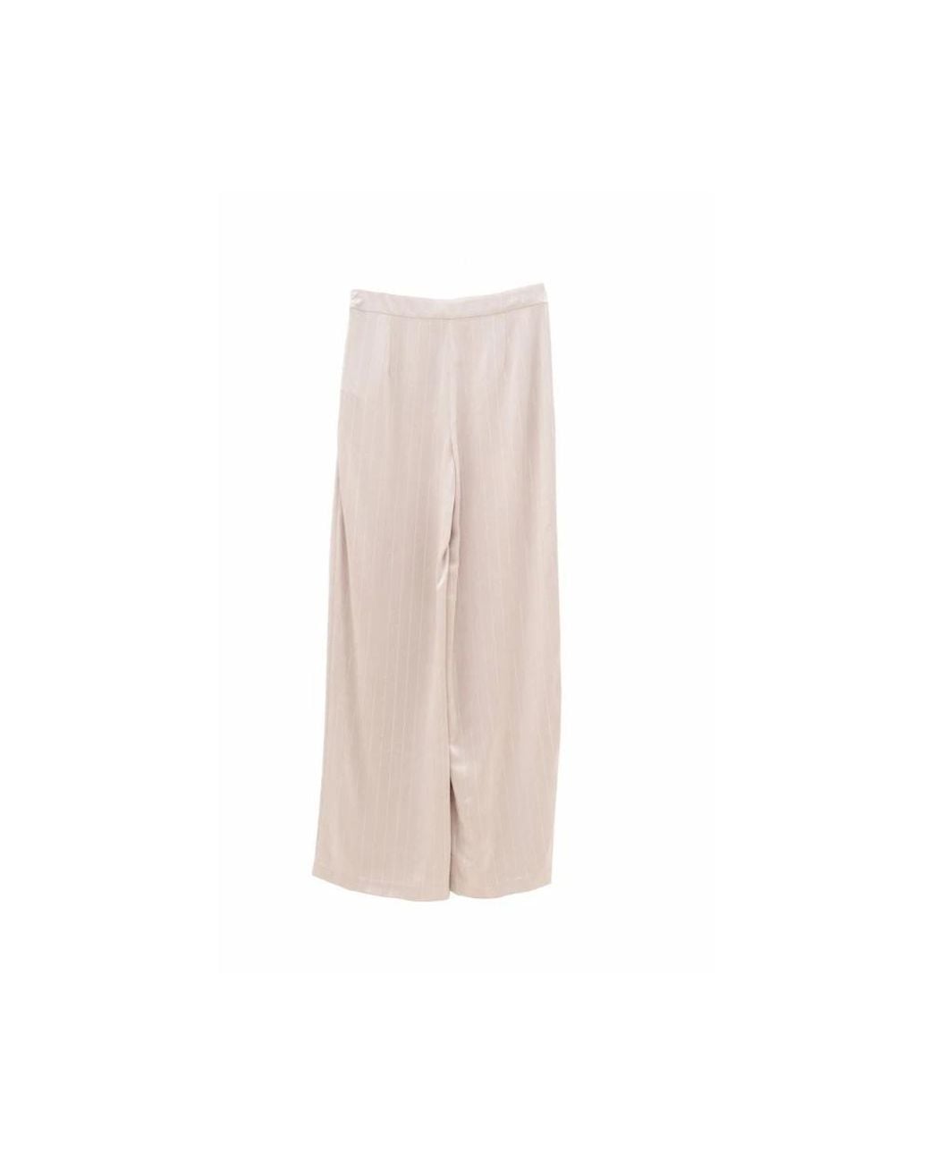 Fracomina White Wide Trousers