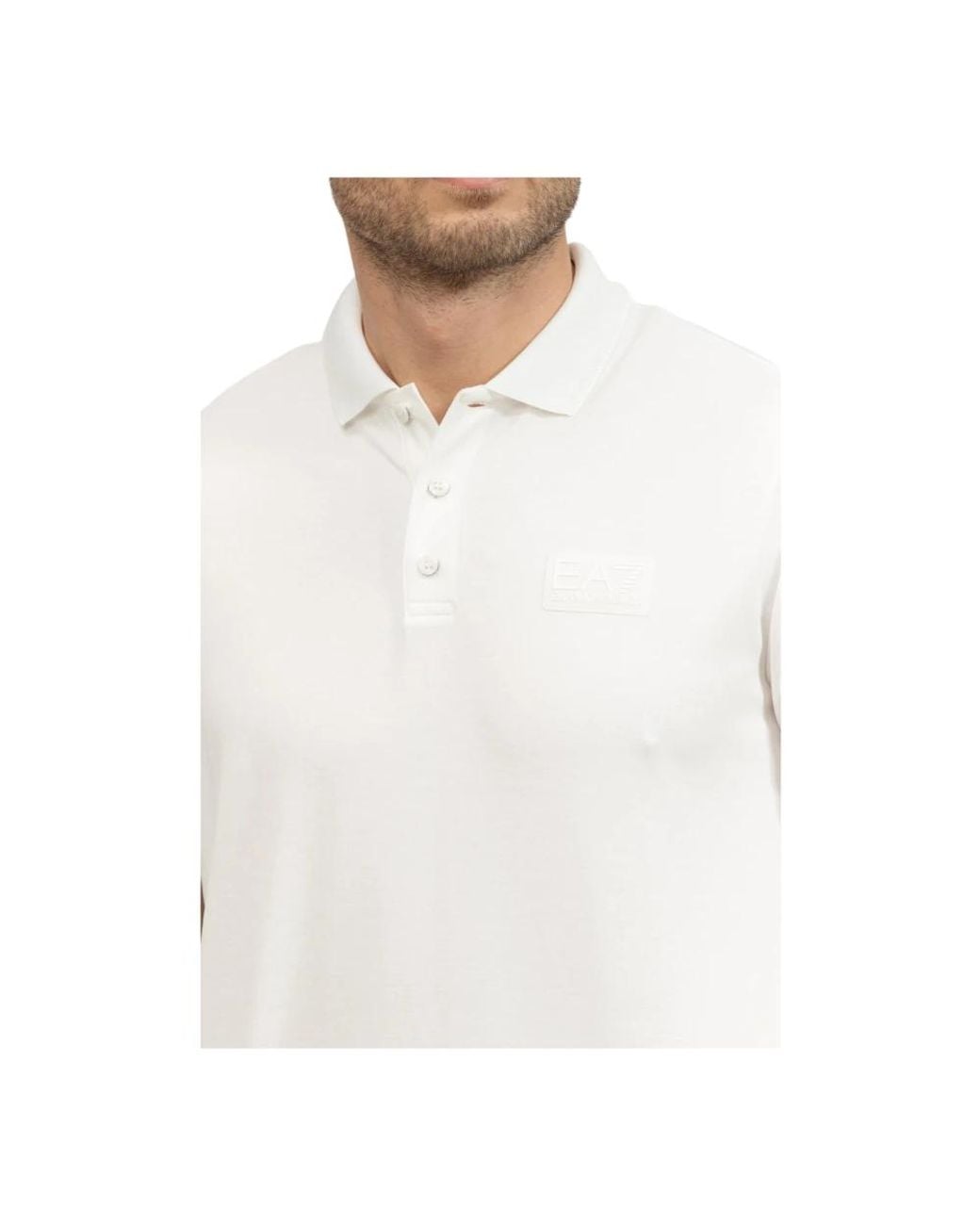 Emporio Armani White Polo Shirts for men