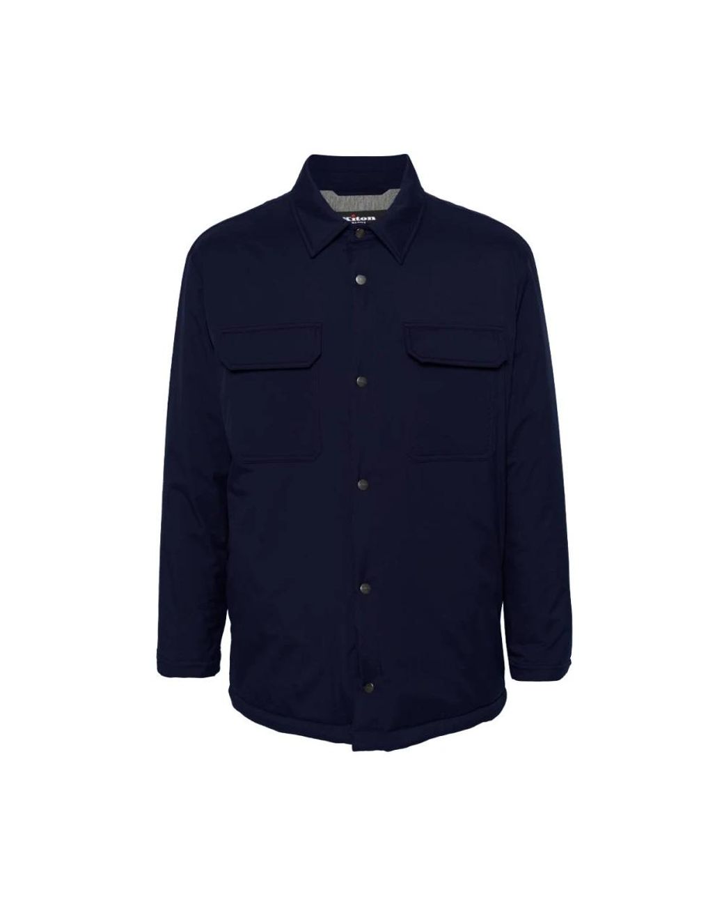 Kiton Jassen ,Blauw ,Polyester Polyester Jas Modern Style in het Blue voor heren
