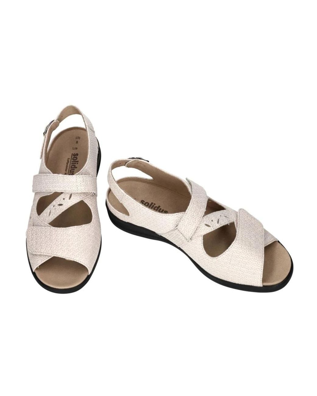 SOLIDUS White Lia Keilsandalette