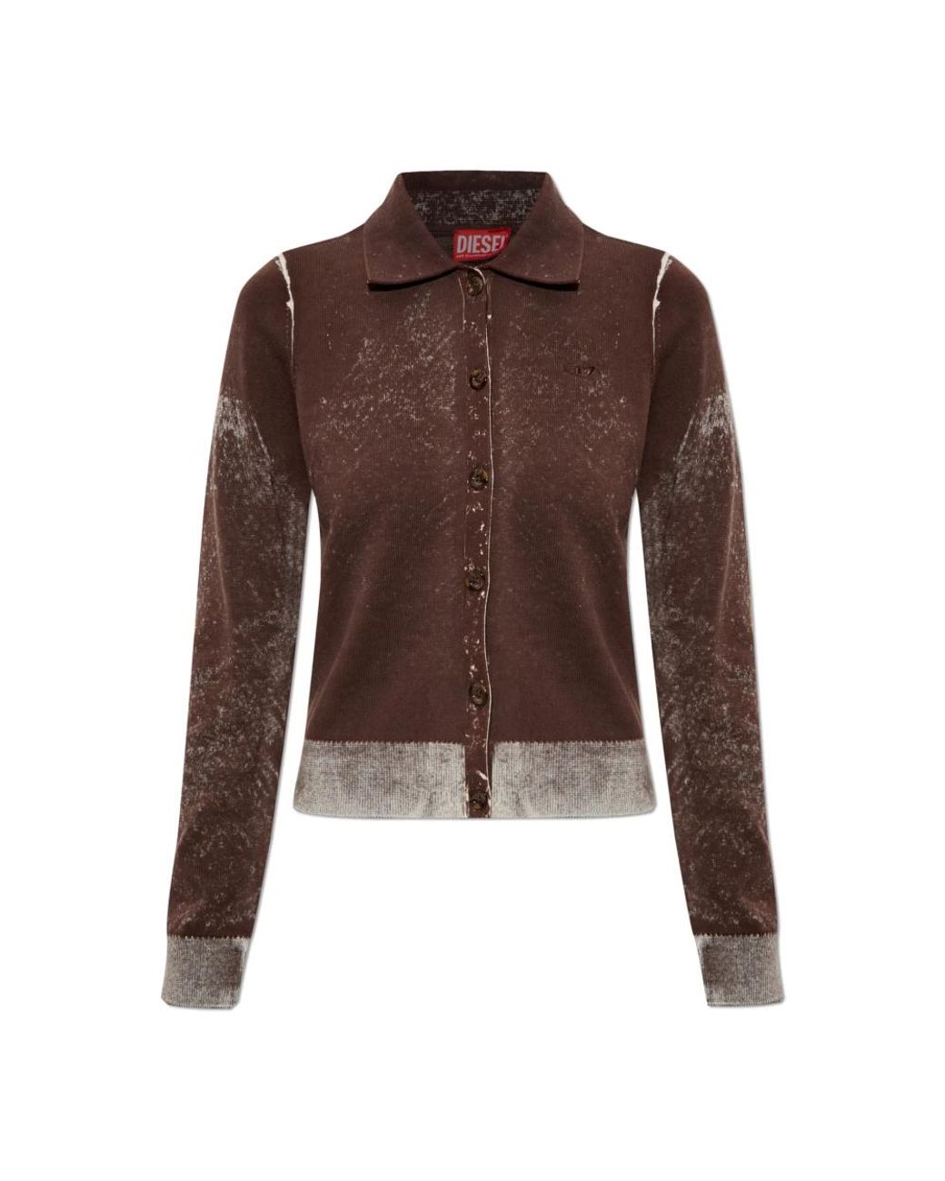 DIESEL Truien & Vesten ,Bruin ,Katoen M-Loren Cardigan in het Brown