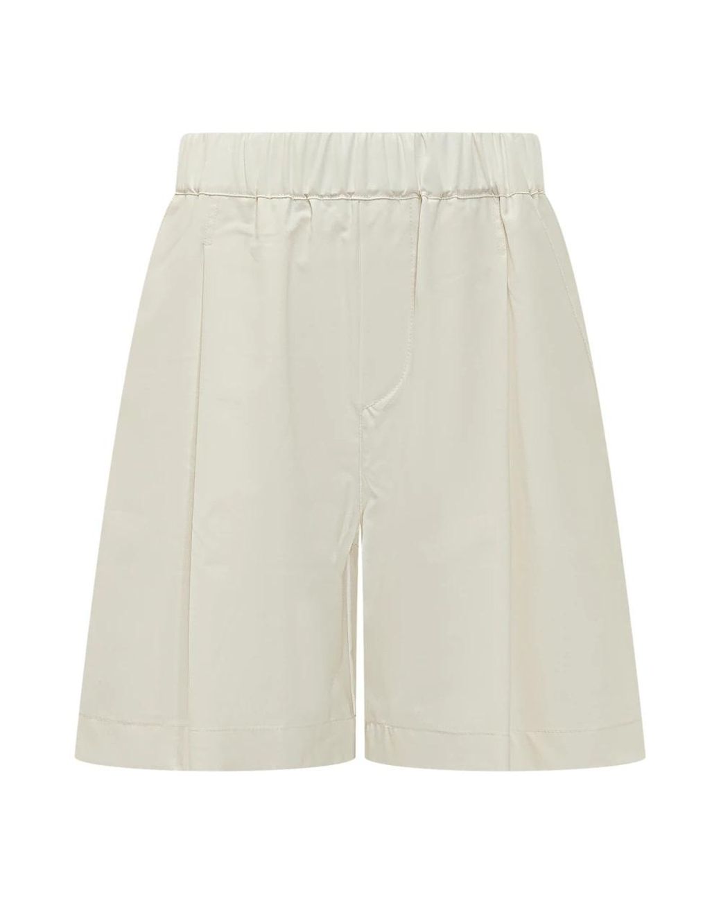 A PAPER KID White Casual Shorts for men