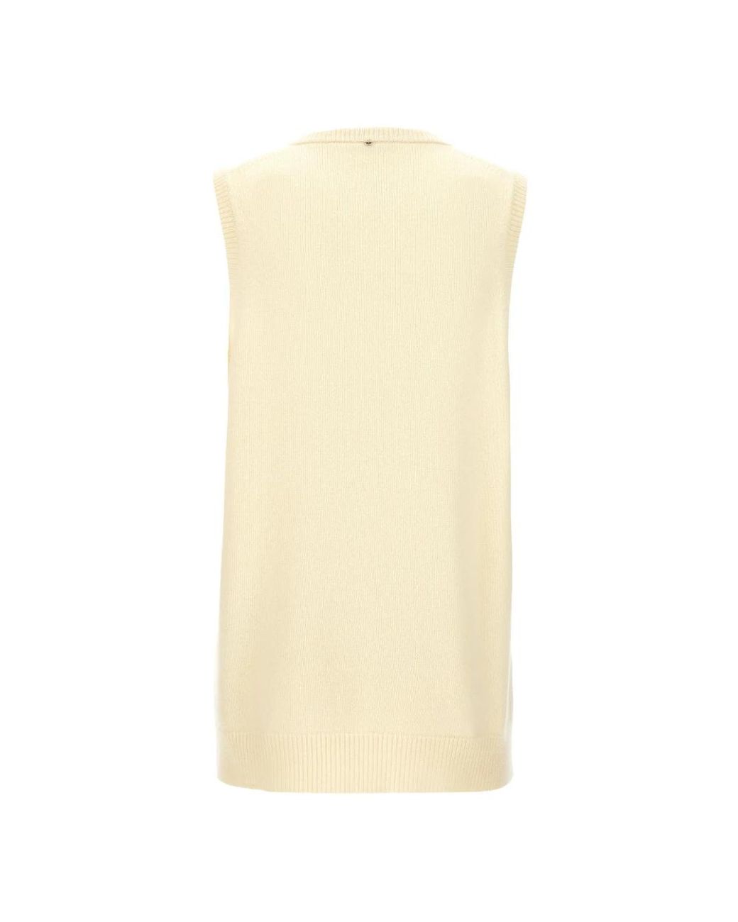 Sportmax Natural V-Neck Knitwear