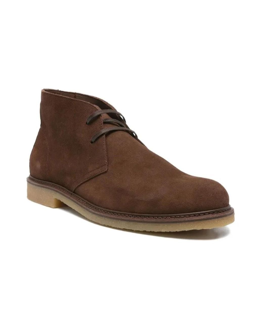 HUGO Brown Lace-Up Boots for men