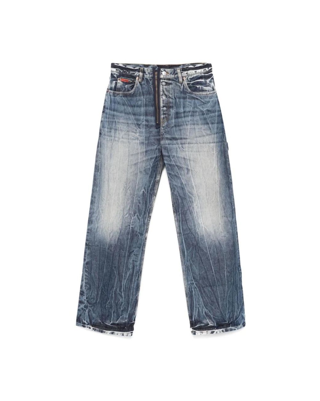 Martine Rose Blue Wide Jeans for men