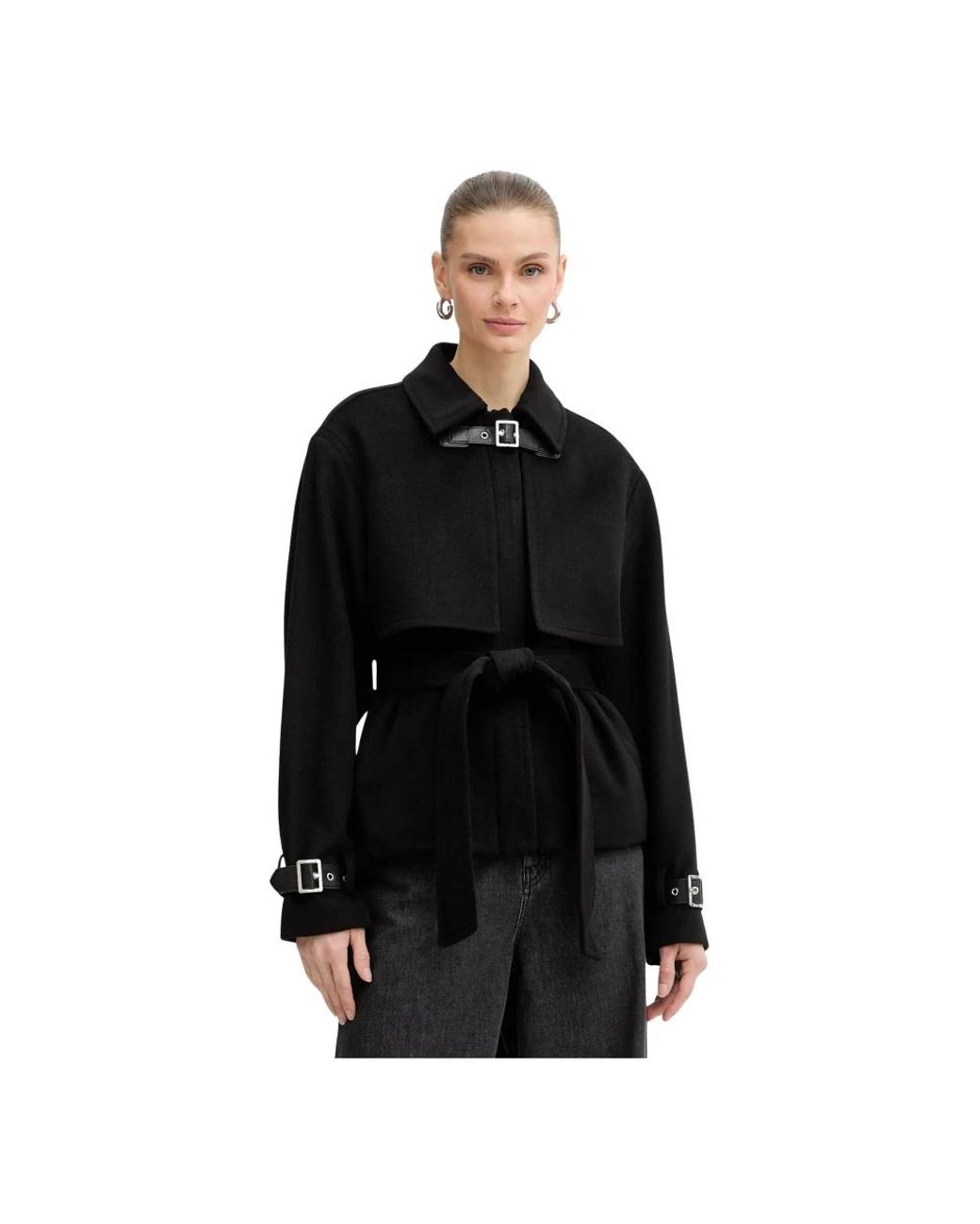 Light Jackets Karl Lagerfeld de color Black