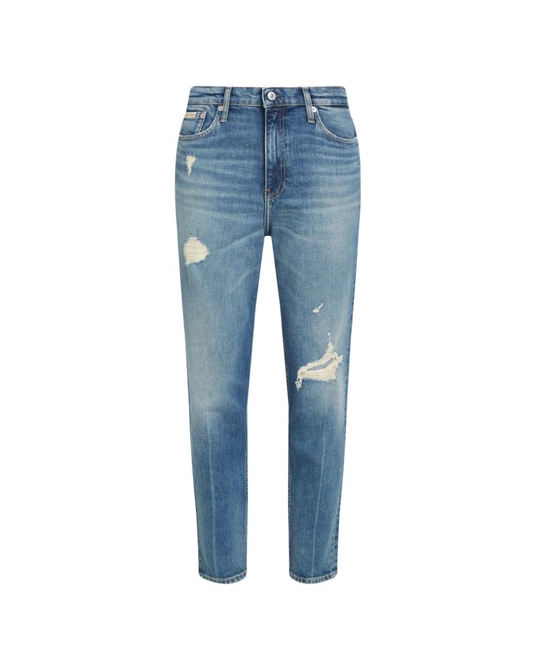 Calvin Klein Blue Cropped Jeans