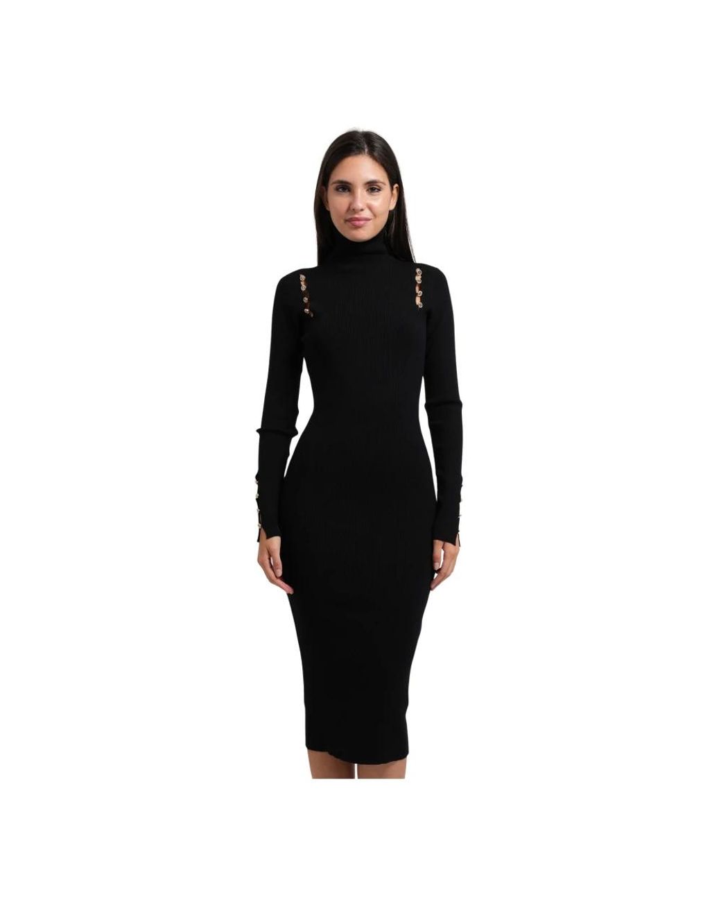 Fracomina Black Knitted Dresses