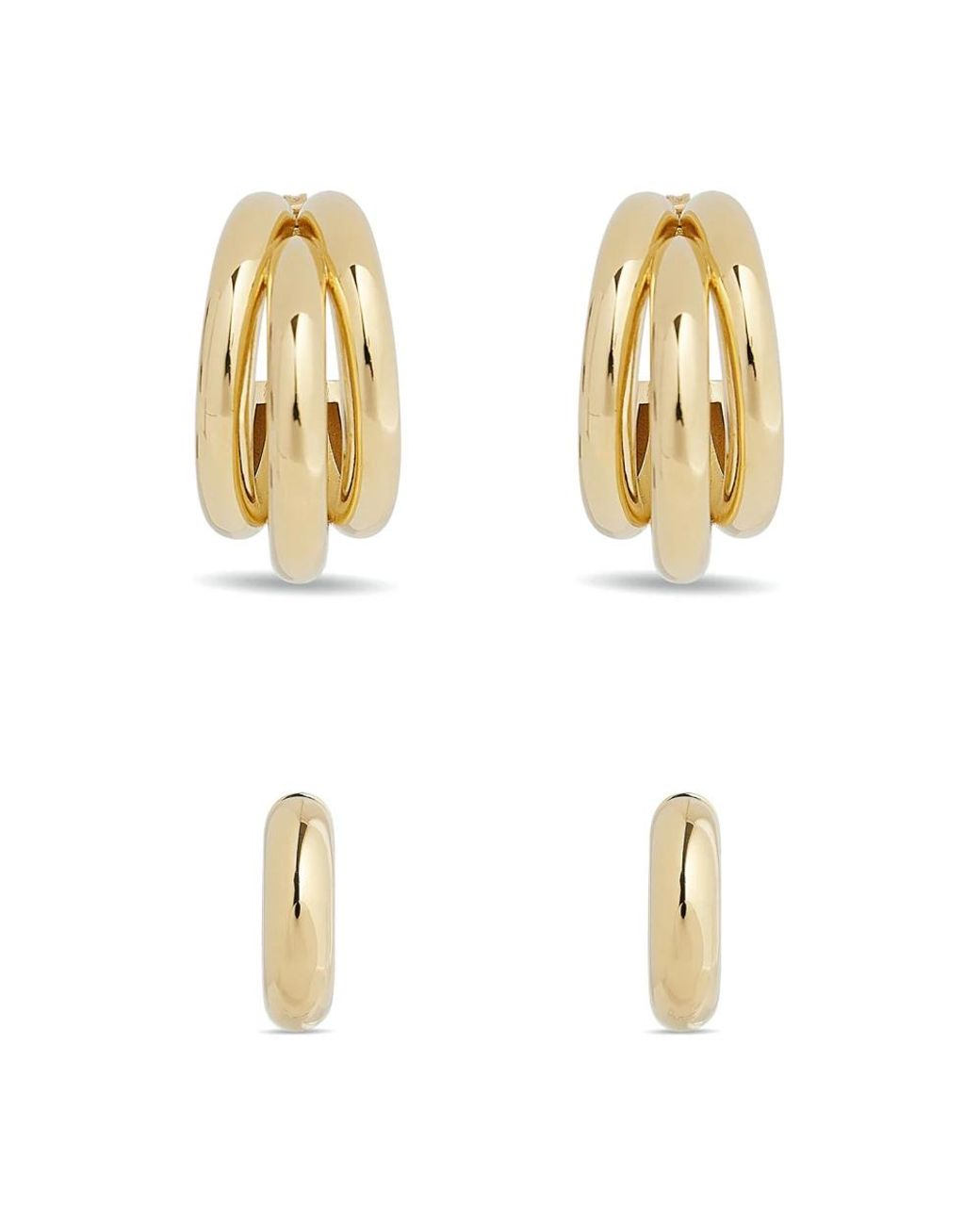 Earrings di Rabanne in Metallic