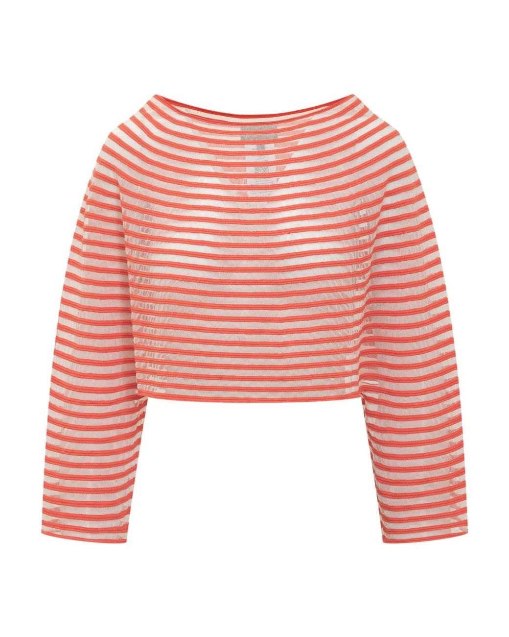 Emporio Armani Red Round-Neck Knitwear