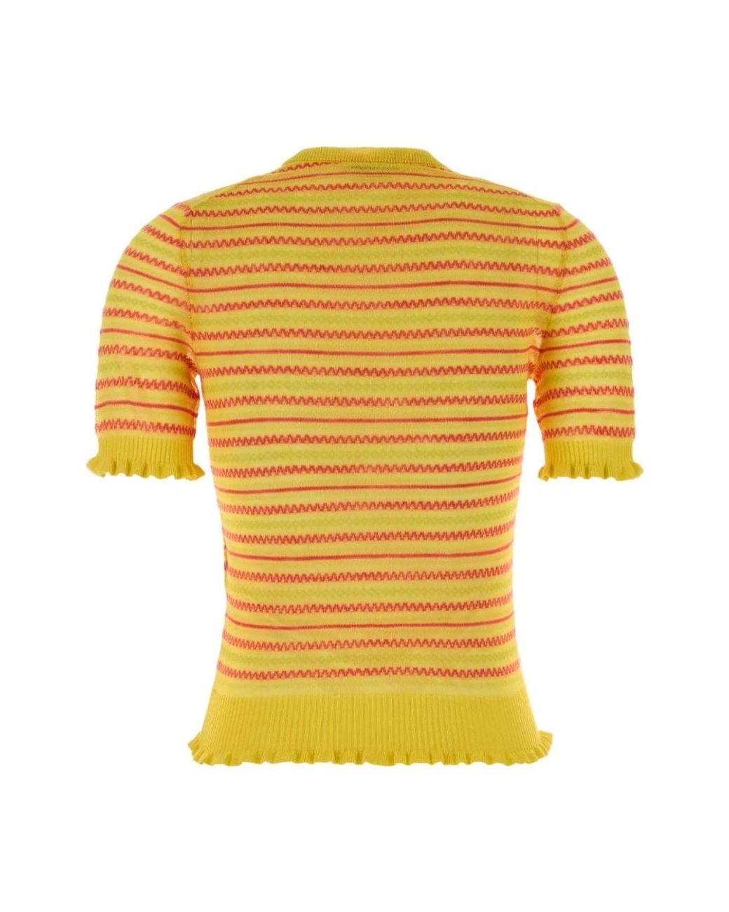 J.W. Anderson Yellow Round-Neck Knitwear