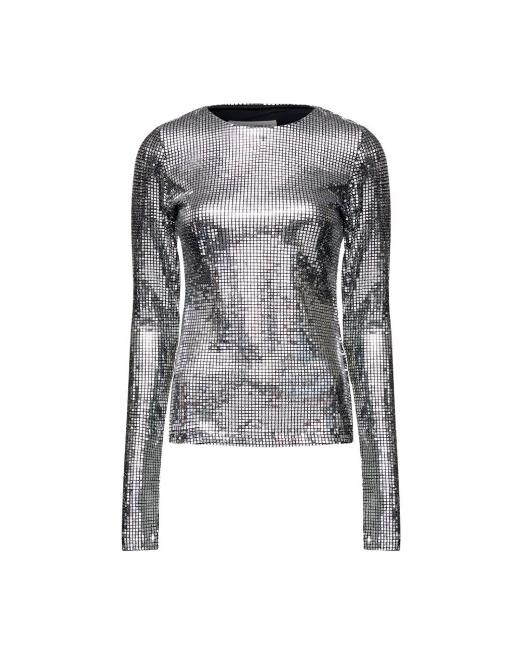 MM6 by Maison Margiela Gray Long Sleeve T-Shirts
