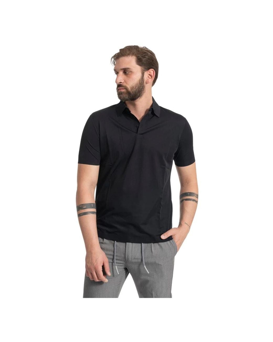 Heskimo Black Polo Shirts for men
