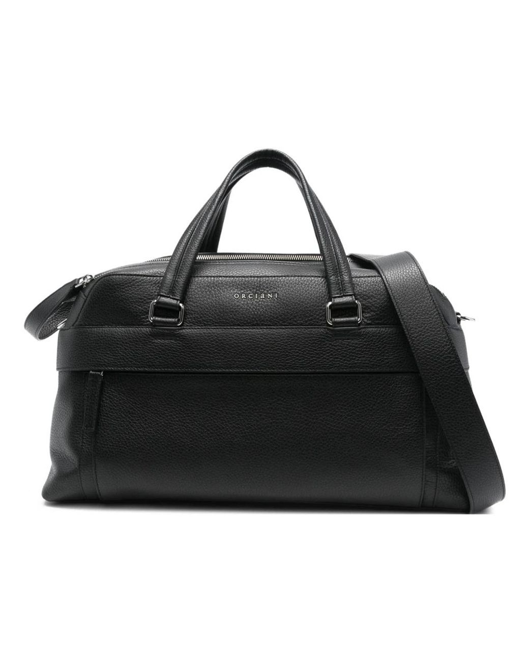 Orciani Black Weekend Bags for men